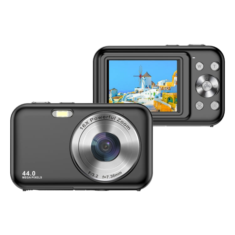 DC406L 2.4-Inch 1080P Mini HD 16X Zoom Digital Camera Home Children Camera UK Plug(Black) - Children Cameras by PMC TechLife | Online Shopping South Africa | PMC TechLife | Buy Now Pay Later Mobicred