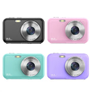 DC406L 2.4-Inch 1080P Mini HD 16X Zoom Digital Camera Home Children Camera UK Plug(Pink)