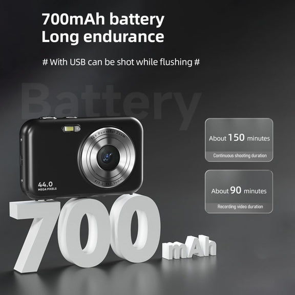 DC406L 2.4-Inch 1080P Mini HD 16X Zoom Digital Camera Home Children Camera UK Plug(Pink)