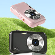 DC406L 2.4-Inch 1080P Mini HD 16X Zoom Digital Camera Home Children Camera UK Plug(Pink)
