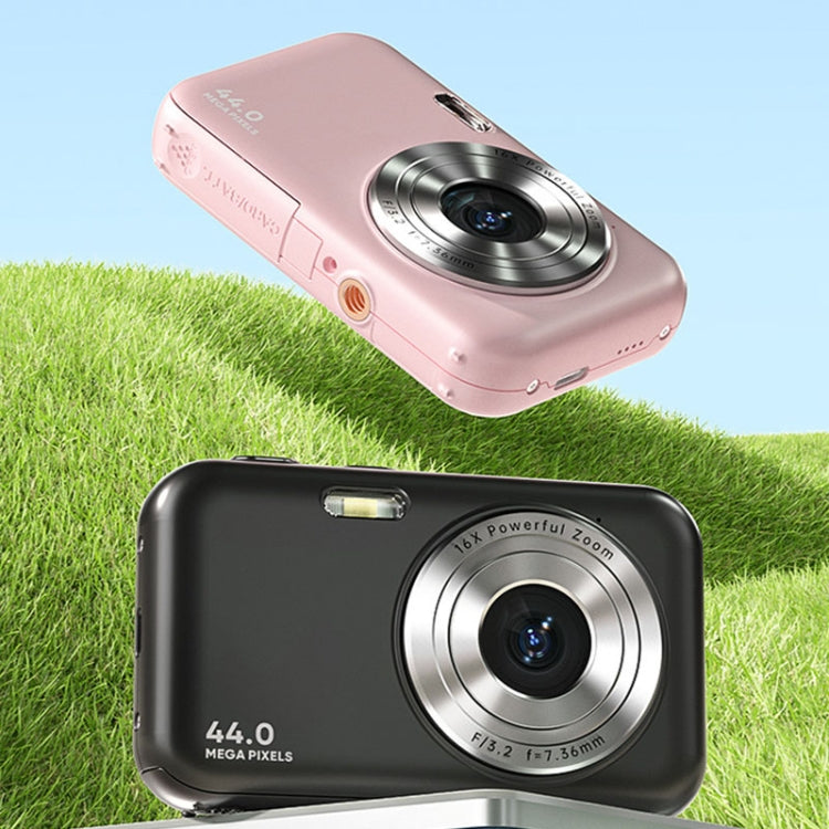 DC406L 2.4-Inch 1080P Mini HD 16X Zoom Digital Camera Home Children Camera UK Plug(Pink)