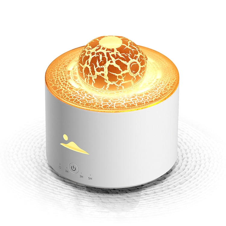 HX-130 Colorful Night Light Planet Desktop Flame Aromatherapy Humidifier, Spec: UK Plug(White) - free shipping - PMC TechLife - Order now!