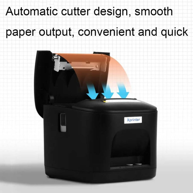 Xprinter XP-T80 72mm Portable Express List Thermal Receipt Printer, Style:USB+LAN Port(EU Plug)