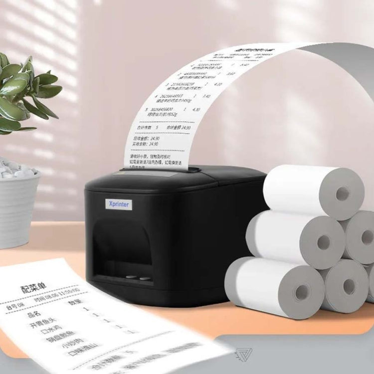 Xprinter XP-T80 72mm Portable Express List Thermal Receipt Printer, Style:USB+COM(EU Plug)