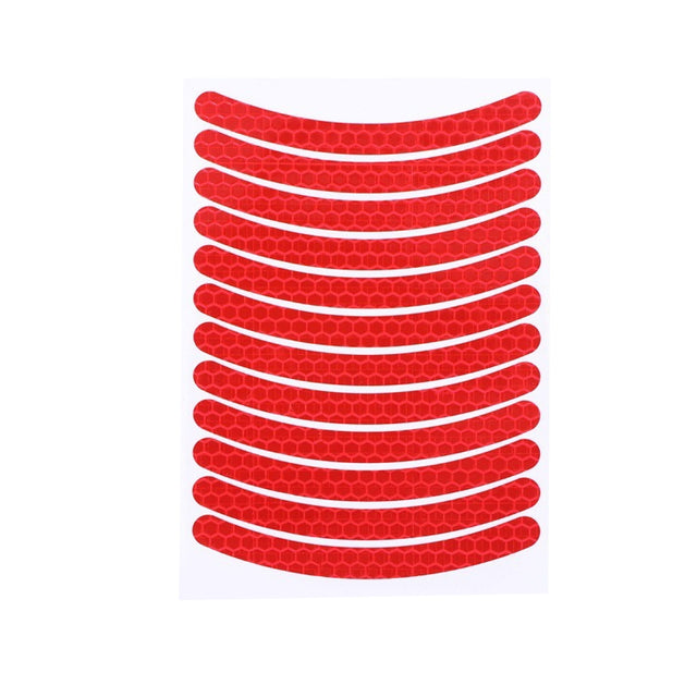 Jg-Phc-12 Children Bicycle Scooter Reflective Sticker Night Warning Riding Contour Sticker(Red)