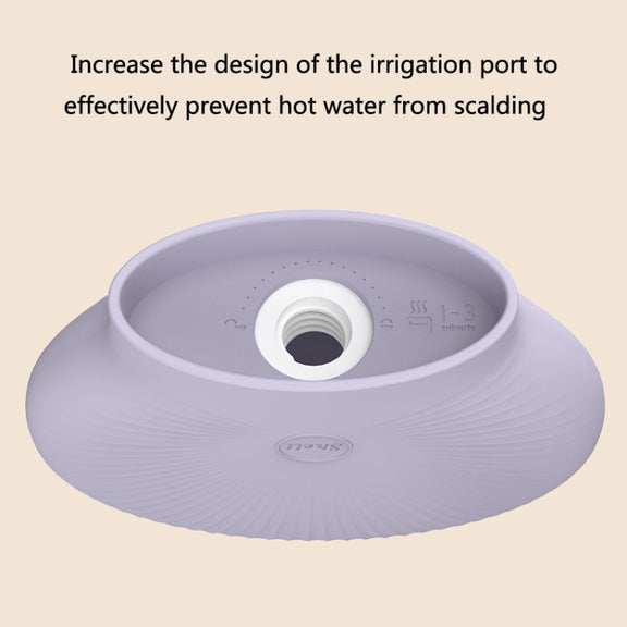 Shell Cartoon Silicone Water Injection Warm Water Bag Hand Warmer(Pink)