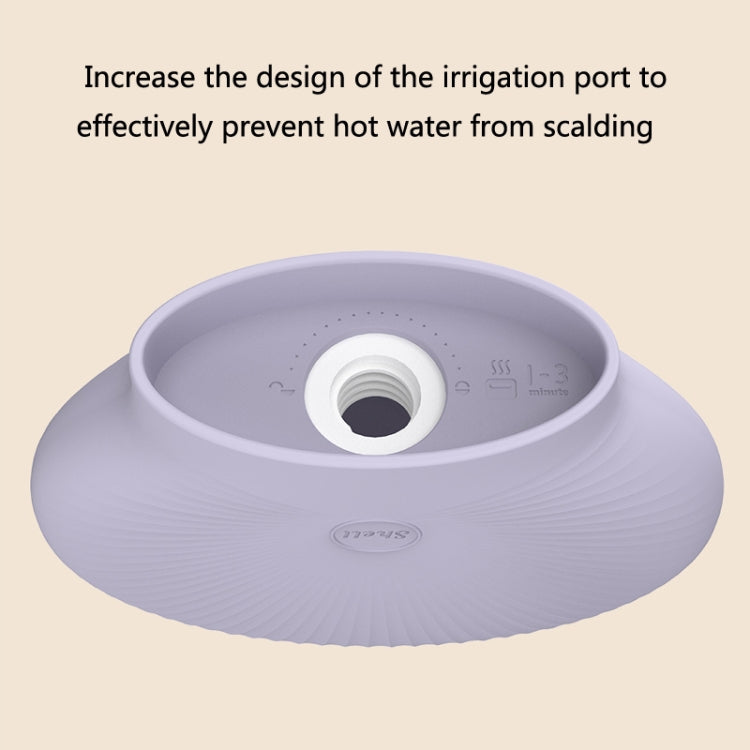 Shell Cartoon Silicone Water Injection Warm Water Bag Hand Warmer(Pink)