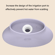 Shell Cartoon Silicone Water Injection Warm Water Bag Hand Warmer(Purple)