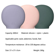 Shell Cartoon Silicone Water Injection Warm Water Bag Hand Warmer(Pink)