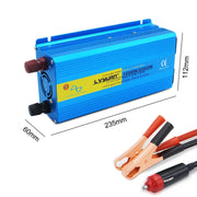 LVYUAN  2000W Car Home Pure Sine Wave Solar Inverter, Specification: 12V To 220V EU Plug