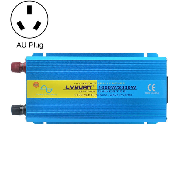 LVYUAN  2000W Car Home Pure Sine Wave Solar Inverter, Specification: 12V To 220V AU Plug