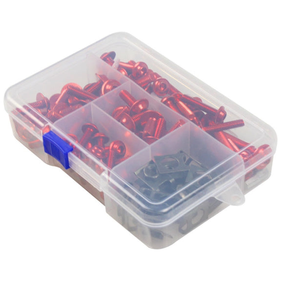 177 PCS/ Box Motorcycle Modification Accessories Windshield Cover Set Screw(Black)