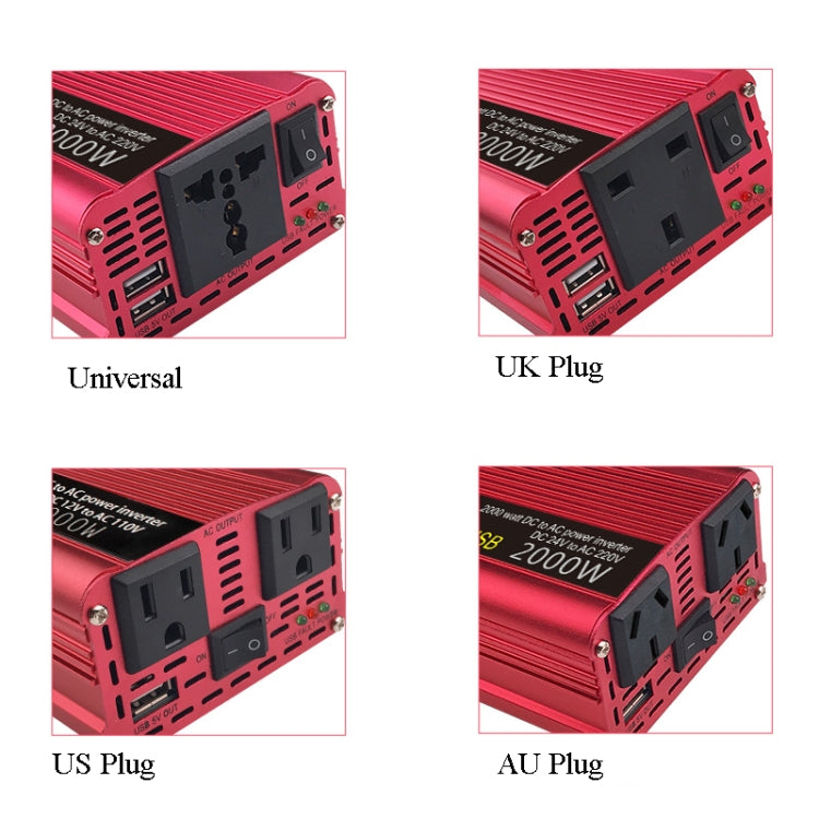 LVYUAN Car Inverter Dual USB Power Converter, Specification: 12V to 220V 1500W - Modified Square Wave by PMC TechLife | Online Shopping South Africa | PMC TechLife | Buy Now Pay Later Mobicred