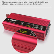 LVYUAN Car Inverter Dual USB Power Converter, Specification: 12V to 220V 1500W AU Plug