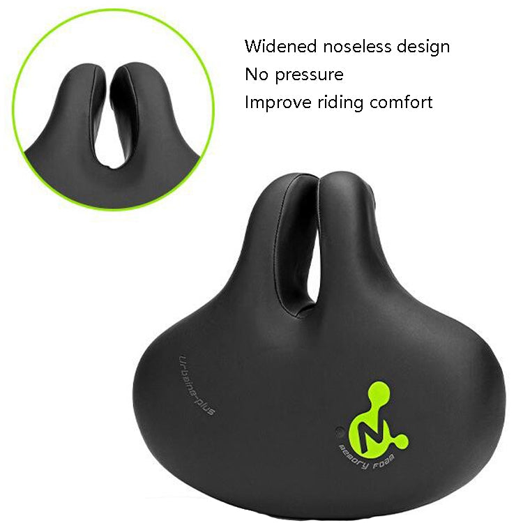 Bike No Nasal Seat Mountain Bike Saddle Comfortable Shock Absorption Bicycle Outdoor Cycling Accessories Saddle(Black) - Bicycle Saddle by PMC TechLife | Online Shopping South Africa | PMC TechLife