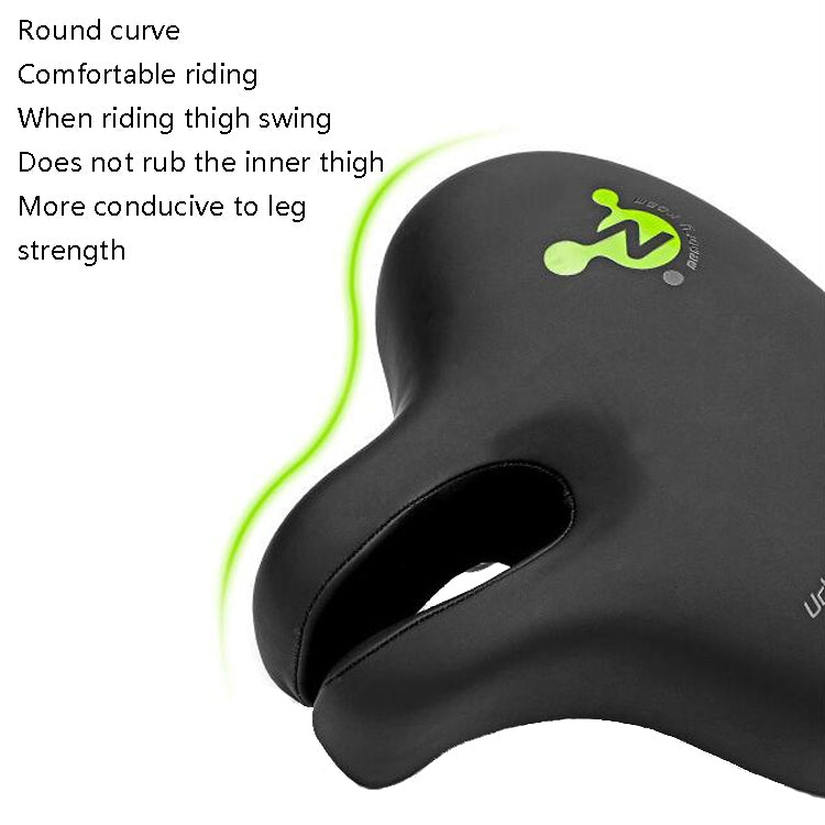 Bike No Nasal Seat Mountain Bike Saddle Comfortable Shock Absorption Bicycle Outdoor Cycling Accessories Saddle(Black) - Bicycle Saddle by PMC TechLife | Online Shopping South Africa | PMC TechLife