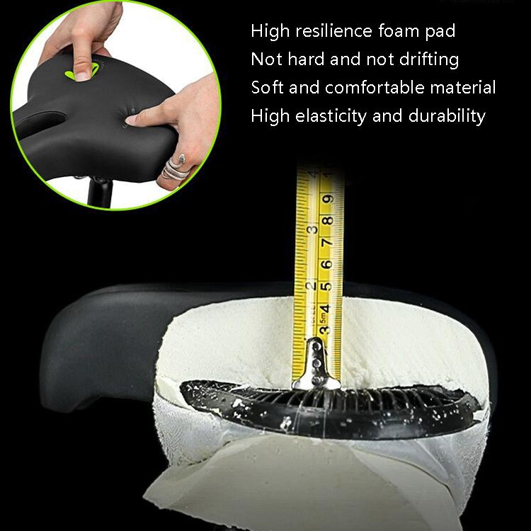 Bike No Nasal Seat Mountain Bike Saddle Comfortable Shock Absorption Bicycle Outdoor Cycling Accessories Saddle(Black) - Bicycle Saddle by PMC TechLife | Online Shopping South Africa | PMC TechLife
