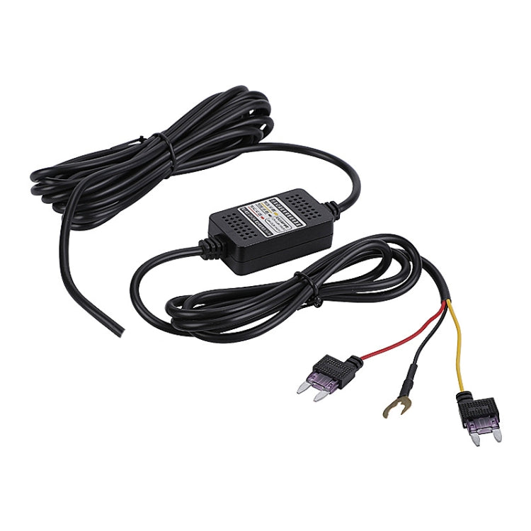 H516 Recording Step-down Line Shrinkage Video Car Charger Line Parking Monitoring Three-Core Power Cord, Model: With Fuse(Micro Right Elbow) - Cables & Connectors by PMC TechLife | Online Shopping South Africa | PMC TechLife | Buy Now Pay Later Mobicred