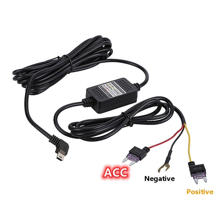 H516 Recording Step-down Line Shrinkage Video Car Charger Line Parking Monitoring Three-Core Power Cord, Model: With Fuse(Micro Straight) - Cables & Connectors by PMC TechLife | Online Shopping South Africa | PMC TechLife | Buy Now Pay Later Mobicred