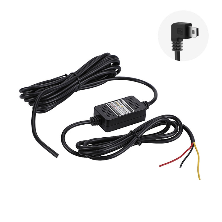 H516 Recording Step-down Line Shrinkage Video Car Charger Line Parking Monitoring Three-Core Power Cord, Model: Without Fuse(Mini Right Elbow) - Cables & Connectors by PMC TechLife | Online Shopping South Africa | PMC TechLife | Buy Now Pay Later Mobicred