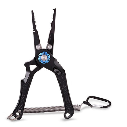 Multifunctional Open-Loop Lead-Pressing Fishing Pliers With Lock(Black) - Fish Gripper & Pliers by PMC Jewellery | Online Shopping South Africa | PMC Jewellery | Buy Now Pay Later Mobicred