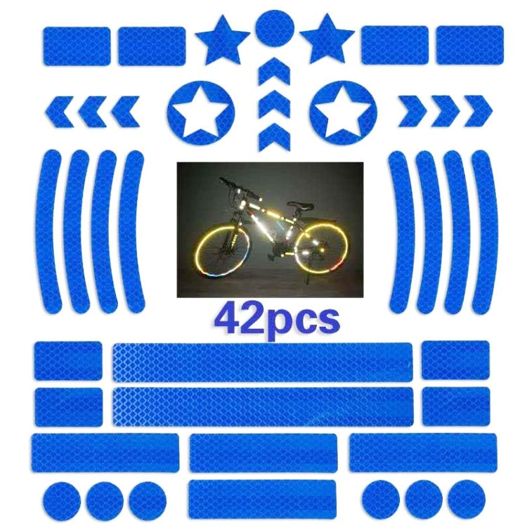 Bicycle Honeycomb Reflective Sticker Night Reflective Logo Grid Stripe Warning Strip(Blue) - Decorative Accessories by PMC TechLife | Online Shopping South Africa | PMC TechLife | Buy Now Pay Later Mobicred