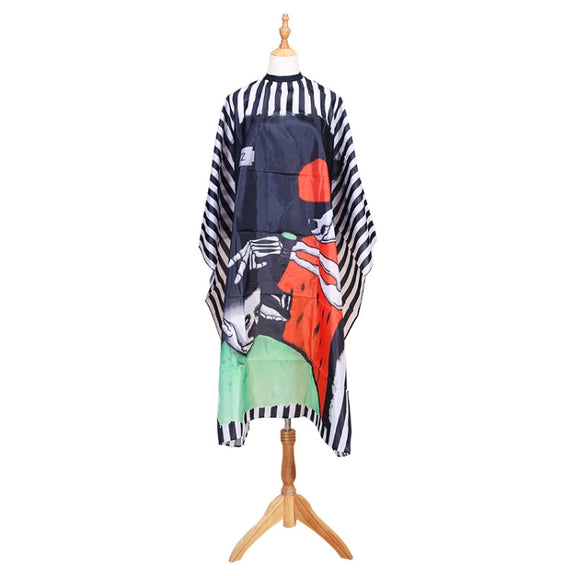 8025 Haircut Hair Dye Care Hairdresser Skull Cloth(As Show)