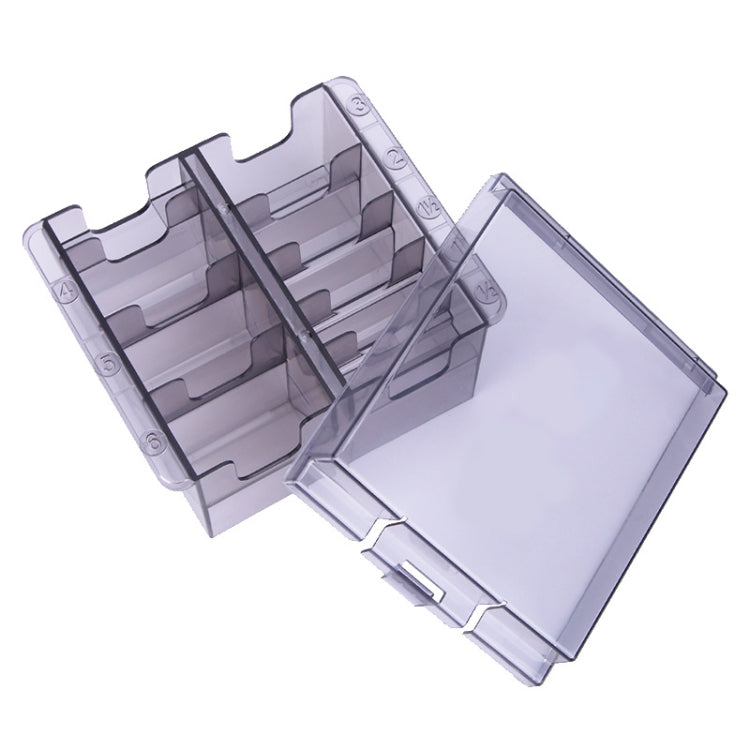 S8035 Clipper Fiber Comb Storage Box Hair Salon Limit Comb Computer Storage Box(Transparent Black) - free shipping - PMC TechLife - Order now!