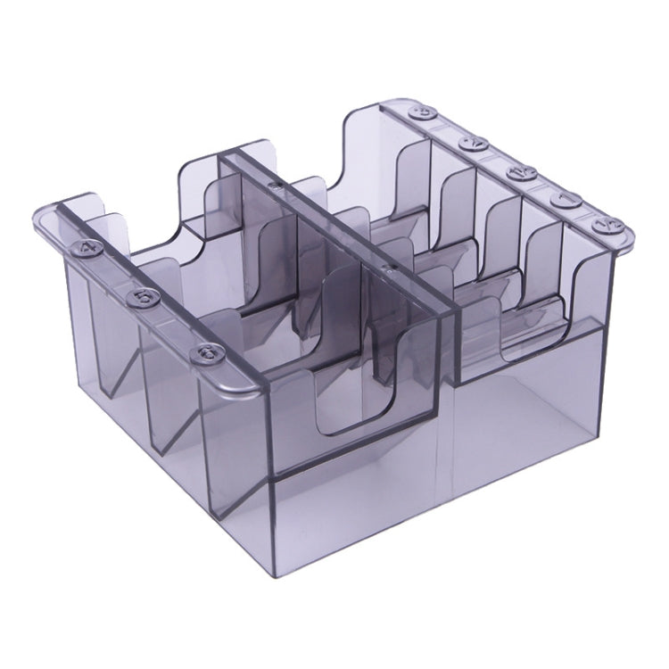 S8035 Clipper Fiber Comb Storage Box Hair Salon Limit Comb Computer Storage Box(Transparent Black) - free shipping - PMC TechLife - Order now!