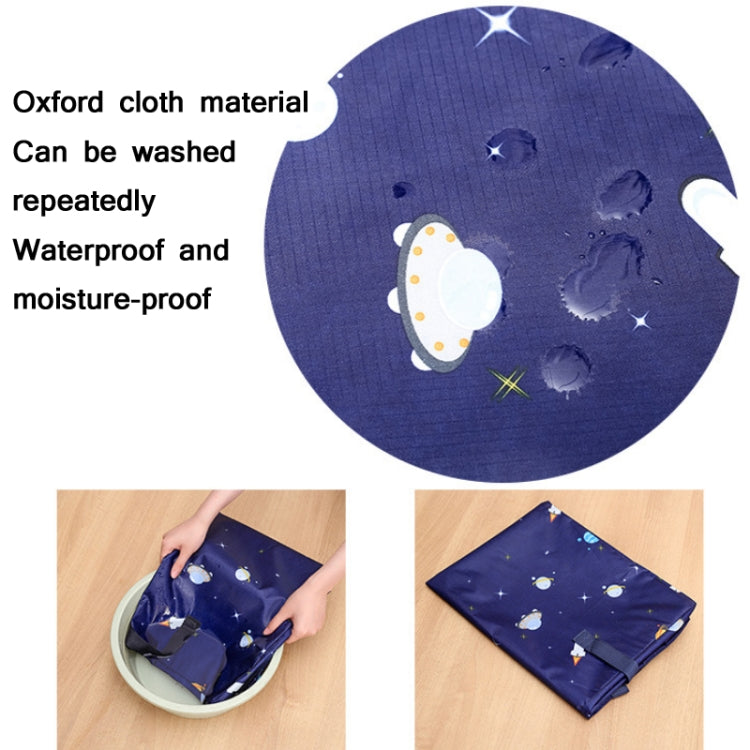 Oxford Cloth Quilt Moisture-Proof & Water-resistant Storage Bag Zipper Portable Moving Luggage Bag, Specification: 60x50x25cm(Tibetan)