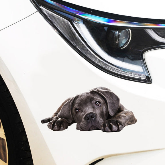Style 1 Large 3D Simulation Dog Car Stickers Rain-Proof Sunscreen Car Sticker Scratch Shaving Decoration Stickers