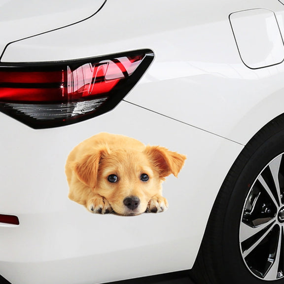 Style 5 Large 3D Simulation Dog Car Stickers Rain-Proof Sunscreen Car Sticker Scratch Shaving Decoration Stickers