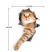 Style 1 Large 3D Stereo Cat Car Sticker Car Body Scratches And Occlusion Stickers
