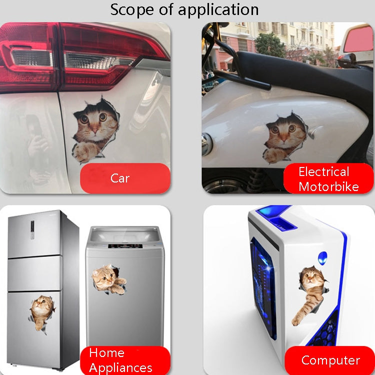 Style 2 Large 3D Stereo Cat Car Sticker Car Body Scratches And Occlusion Stickers - free shipping - PMC TechLife - Order now!