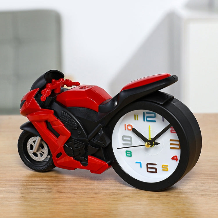 Motorcycle Alarm Clock Ornaments Creative Child Gift Clock(Red Motorcycle Racing) - Alarm Clocks by PMc TechLife | Online Shopping South Africa | PMc TechLife | Buy Now Pay Later Mobicred