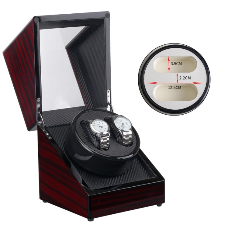Ebony Lacquer Single-Head 2-Position Watch Box Rotating Winding Watch Shaker Motor Box,US Plug(W113RW)
