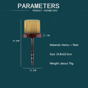 P6036 Long Handle Sweeping Hair Brush Hair Salon Haircut Cleaning Neck Sweeping Brush Household Cleaning Brush(Coffee)