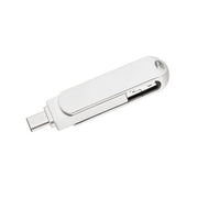 16GB USB 3.0 + 8 Pin + USB-C / Type-C 3 in 1 Phone Computer Rotatable Metal U-Disk