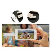 32GB USB 3.0 + 8 Pin + USB-C / Type-C 3 in 1 Phone Computer Rotatable Metal U-Disk