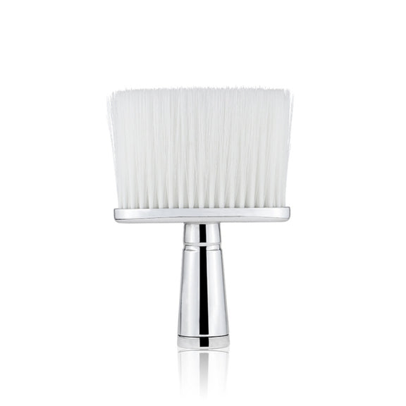 P6424 Hairdresser Sweeping Hair Brushes Hairdressing Nylon Soft Cleaning Brushes Home Hair Salons Shaving Broken Hair Brushes(Silver)