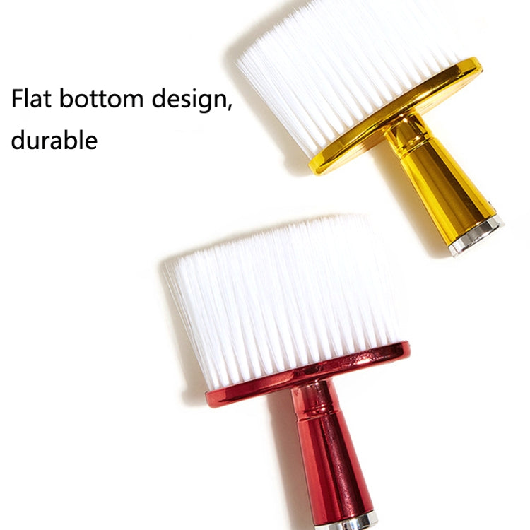 P6424 Hairdresser Sweeping Hair Brushes Hairdressing Nylon Soft Cleaning Brushes Home Hair Salons Shaving Broken Hair Brushes(Gold) - free shipping - PMC TechLife - Order now!