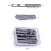 F2001 25 in 1 Perm Bar Styling Fluffy Perm Hair Clip Hair Salon Barber Shop Hairdressing Tools(Grey)