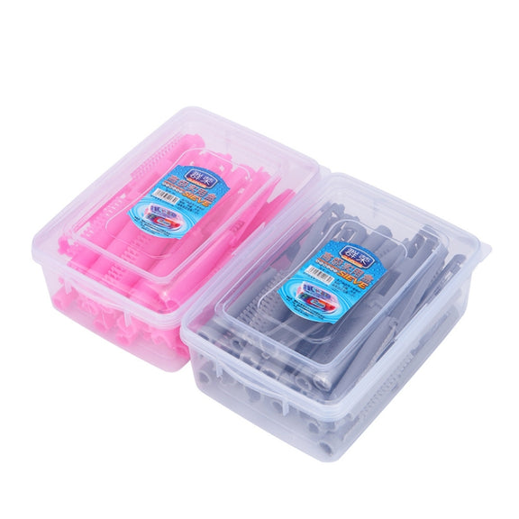 F2001 25 in 1 Perm Bar Styling Fluffy Perm Hair Clip Hair Salon Barber Shop Hairdressing Tools(Pink)