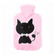 Hot Compress Stomach Hot Water Bottle Flannel Cover Cartoon Hand Warmer(Pink) - Hot Water Bags by PMC TechLife | Online Shopping South Africa | PMC TechLife | Buy Now Pay Later Mobicred
