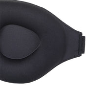 3D Sleeping Eye Mask Memory Foam Men And Women Shading Eye Mask Concave Eye Mask(No Nose Wings Blue)