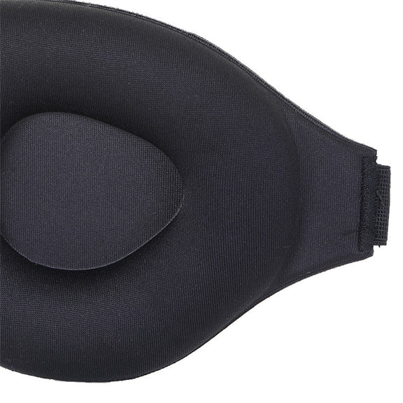 3D Sleeping Eye Mask Memory Foam Men And Women Shading Eye Mask Concave Eye Mask(No Nose Wings Blue)