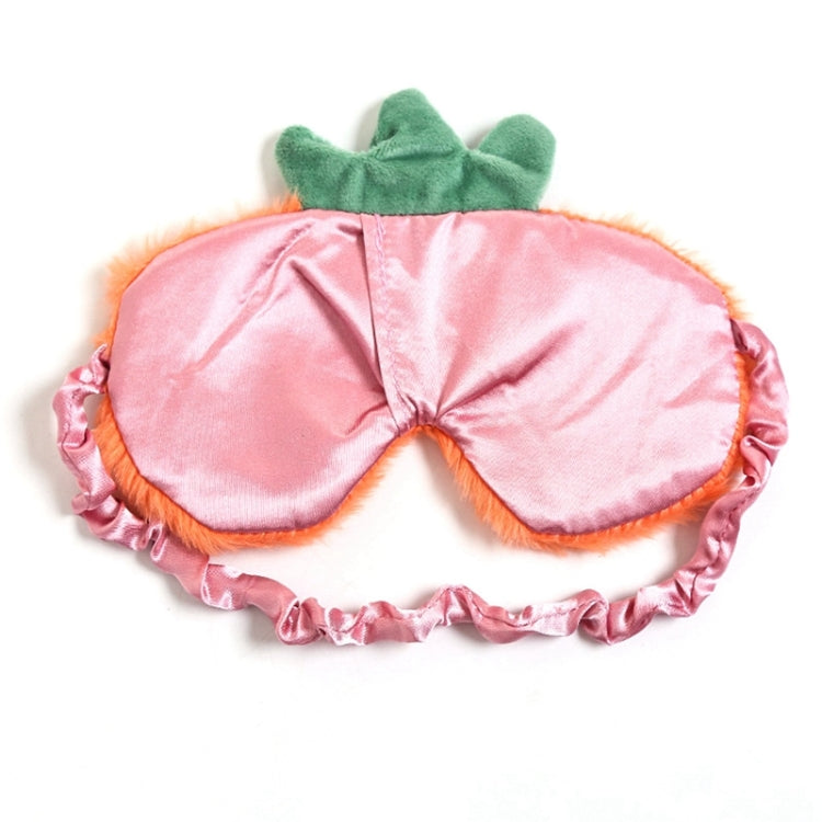 Fruit Plush Eye Mask Cute Soft Girl Sleep Blackout Eye Mask(Carrot) - free shipping - PMC TechLife - Order now!
