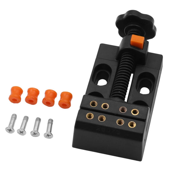 Eight-Hole Mini Flat Bench Vise Bodhi Beads Walnut Fixture(Yellow)