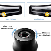G8 Universal Hair Diffuser Adaptable For Blow Dryers with Rotatable Design Curly Hair Large Wind Hood(White)
