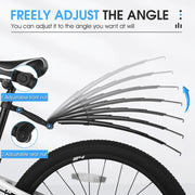 WEST BIKING Mountain Bike Retractable Folding Mudguards(Black)